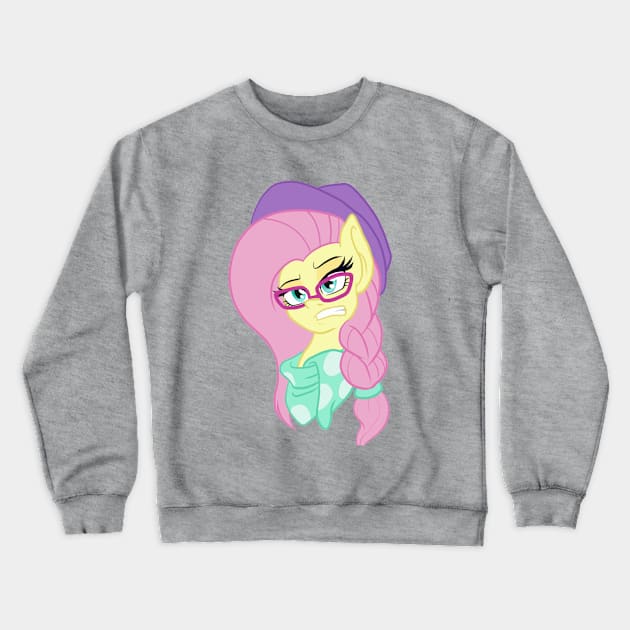 HipsterShy Crewneck Sweatshirt by CountessMRose